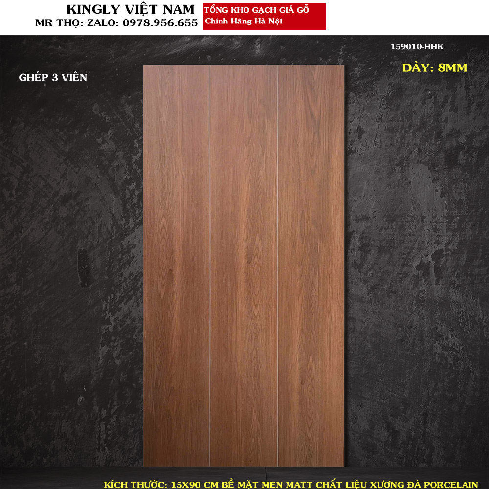 Gạch giả gỗ Trung Quốc 15x90 159010